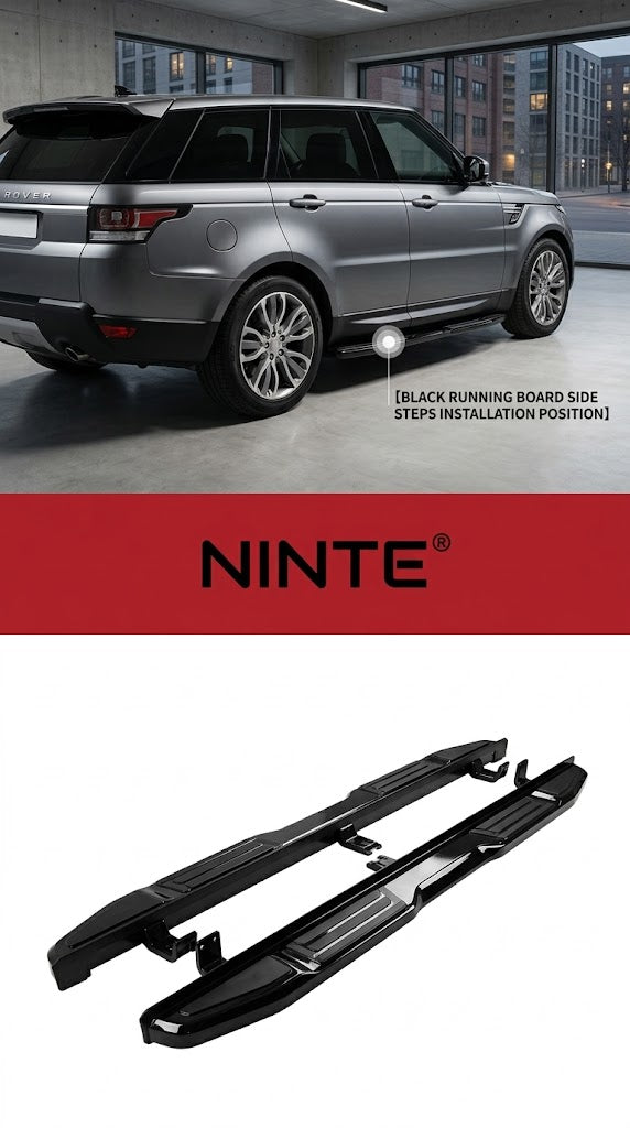 NINTE Side Steps Running Boards Guard Fit For Range Rover Sport L494 L405 2013-2021 Sport Style Black Pair