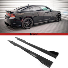 Charger l'image dans la galerie, NINTE Side Skirts  For 2015-2023 Dodge Charger SRT ABS Rocker Panel Extension Lips