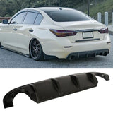 NINTE For Infiniti Q50 2014-2017 Rear Bumper Lip ABS Painted Rear Bumper Lip Rear Diffuser