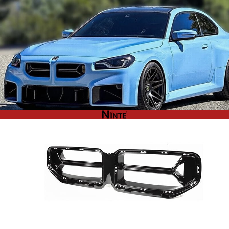 NINTE For 23 - 26 BMW G87 M2 CSL Style Gloss Black Front Upper Nose Kidney Grill Grille - NINTE