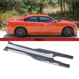 NINTE Side Skirts  For 2015-2023 Dodge Charger SRT ABS Rocker Panel Extension Lips