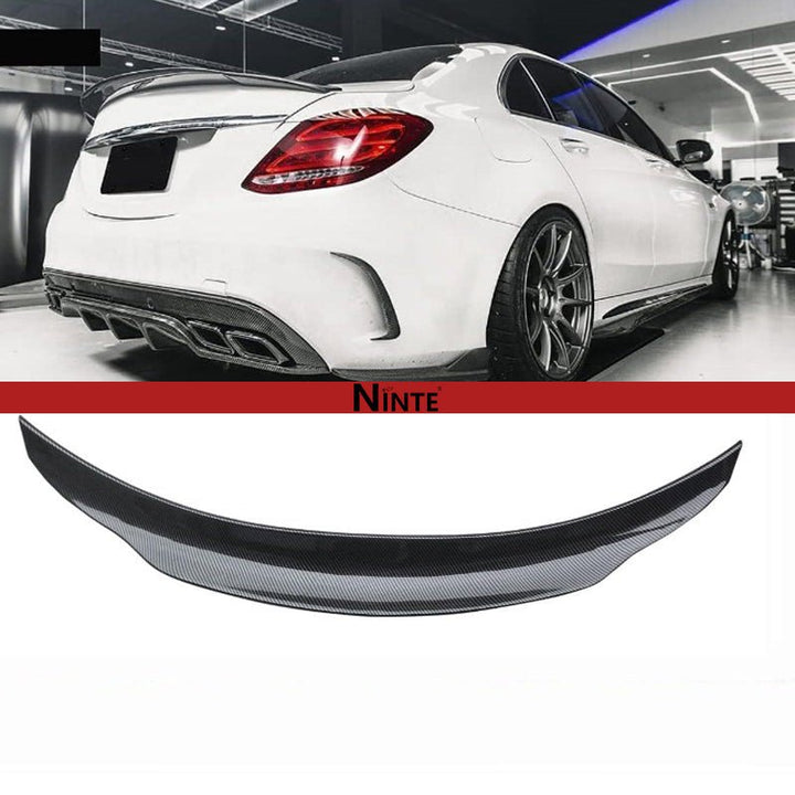 NINTE Rear Spoiler For 2015 - 2020 Mercedes Benz W205 C Class 4door PSM Style Trunk Spoiler Wing - NINTE