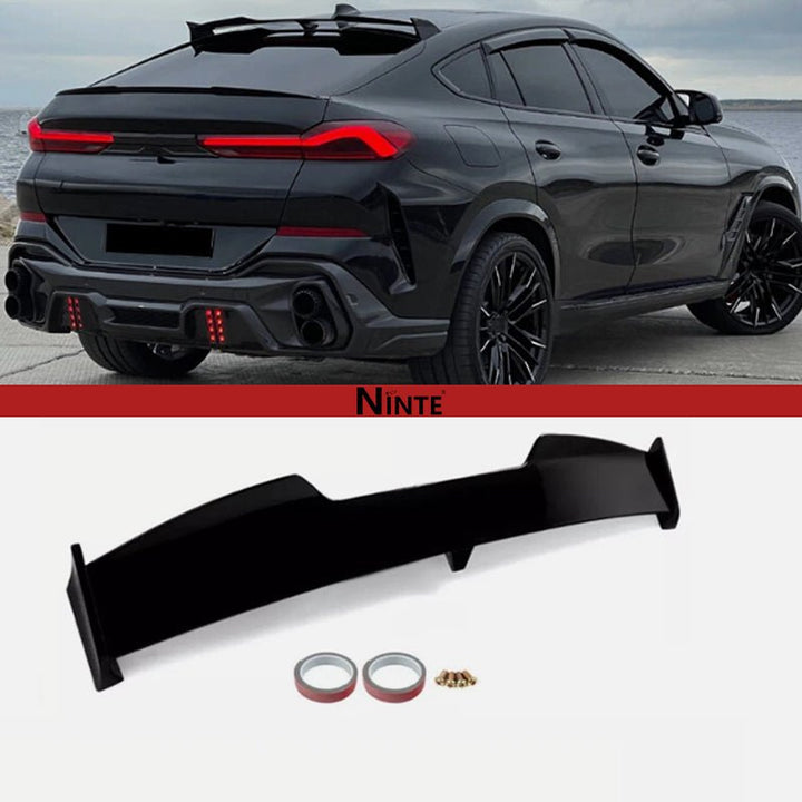 NINTE For BMW X6 G06 X6M 2020 - 2023 Gloss Black Rear Rear Roof Lip Spoiler Top Wing - NINTE