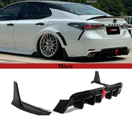 NINTE Yofer V2 Rear Diffuser+Corner Extension For 2018 - 24 Toyota Camry SE XSE - NINTE