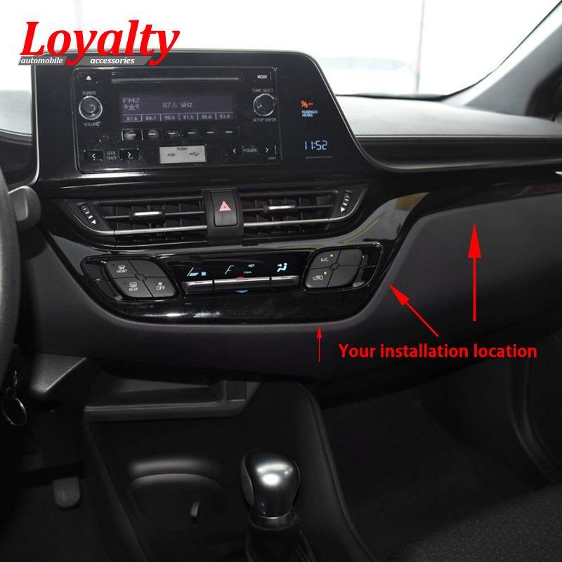 Toyota C-HR 2017-2019 ABS Blue Center Control Switch Panel Decoration Cover - NINTE
