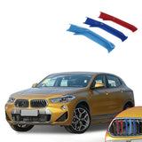Ninte BMW X2 2018 Front Grill Stripes Covers Grid Stripes Clip Motorsport Decoration
