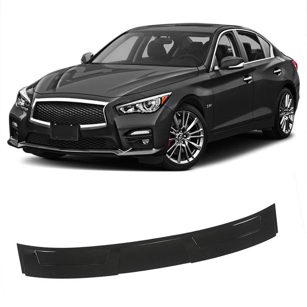 NINTE Roof Spoiler For 2014-2024 Infiniti Q50 M Style ABS Rear Window Top Spoiler