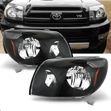NINTE Headlight for 03-05 Toyota 4Runner Black Headlights Lamps Replacement Pair
