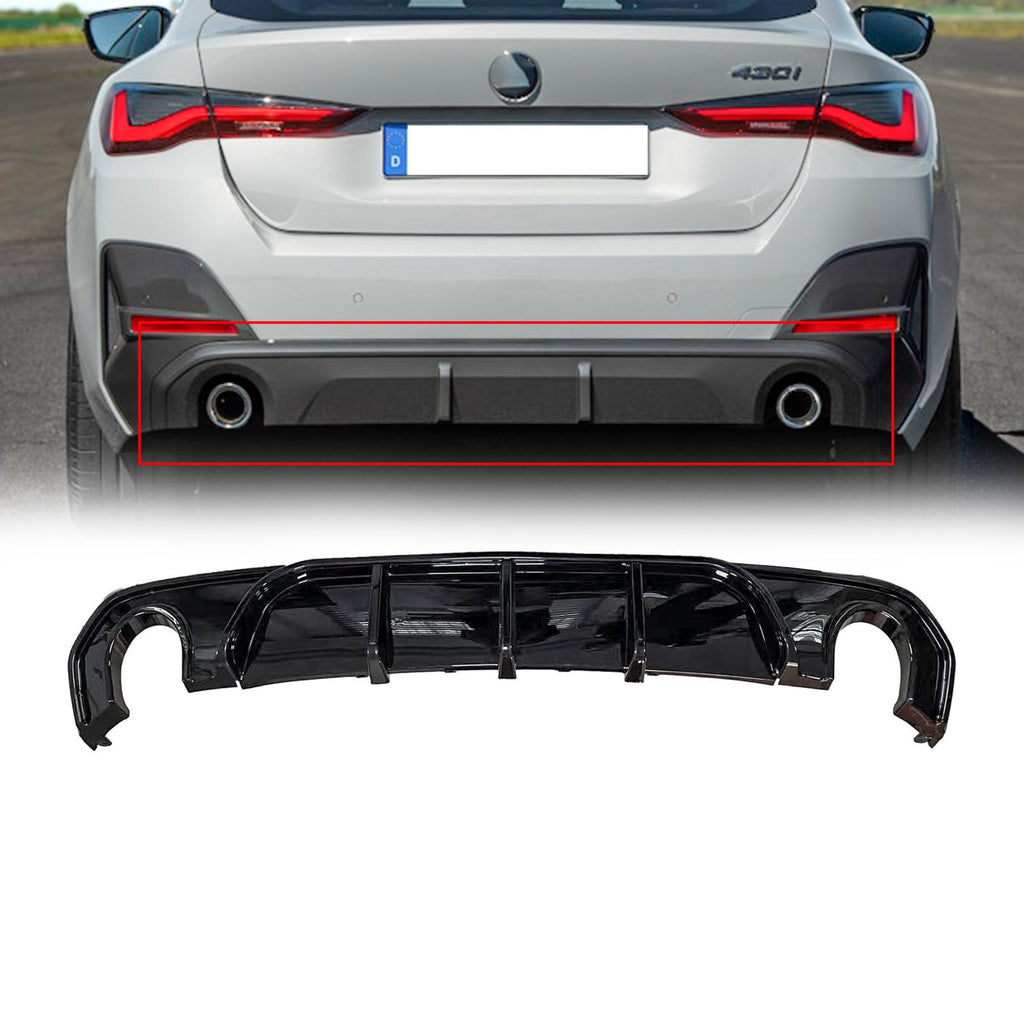 NINTE Rear Diffuser For 2022 2023 BMW 4 Series Gran Coupe G26