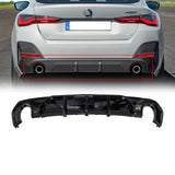 NINTE For 2022-2024 BMW 4 Series Gran Coupe G26 i4 M-Sport Rear Diffuser ABS Rear lip