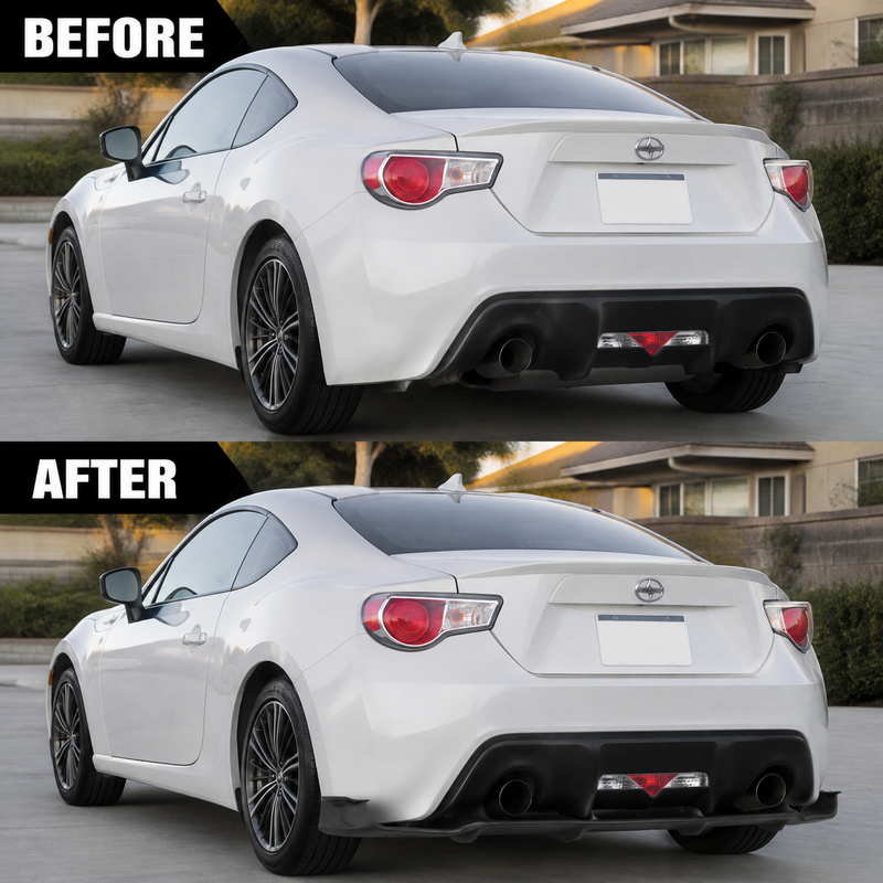 NINTE Rear Bumper Diffuser Lip Splitter Fit for Scion FR-S Toyota 86 Subaru BRZ 2013-2020 Sport Style