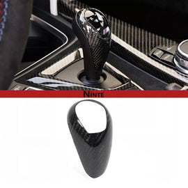 NINTE REAL CARBON SHIFT KNOB TRIM COVER FOR F87 M2 F80 M3 F82 M4 F85 X5M F86 X6M - NINTE