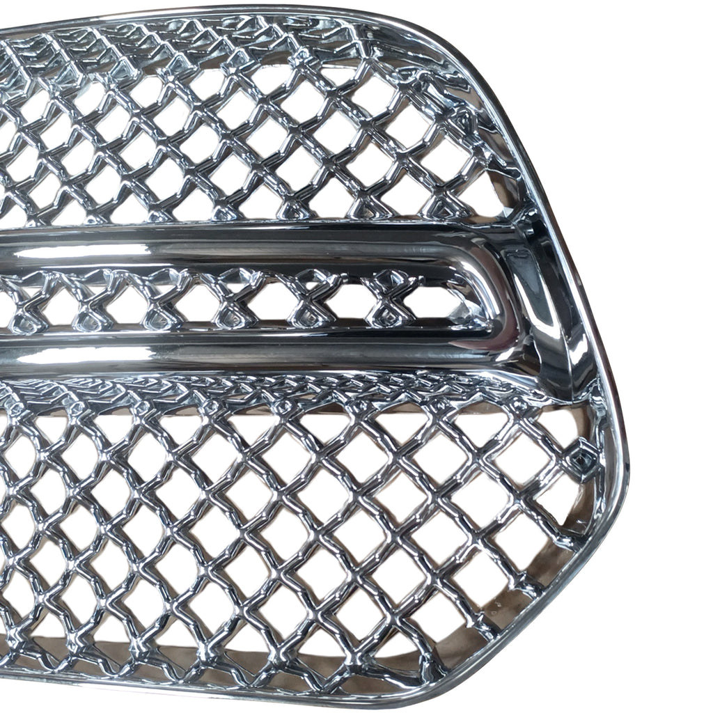 NINTE  For 2014-2020 Dodge Durango Grille Overlay Chrome Mesh Main Grill Cover