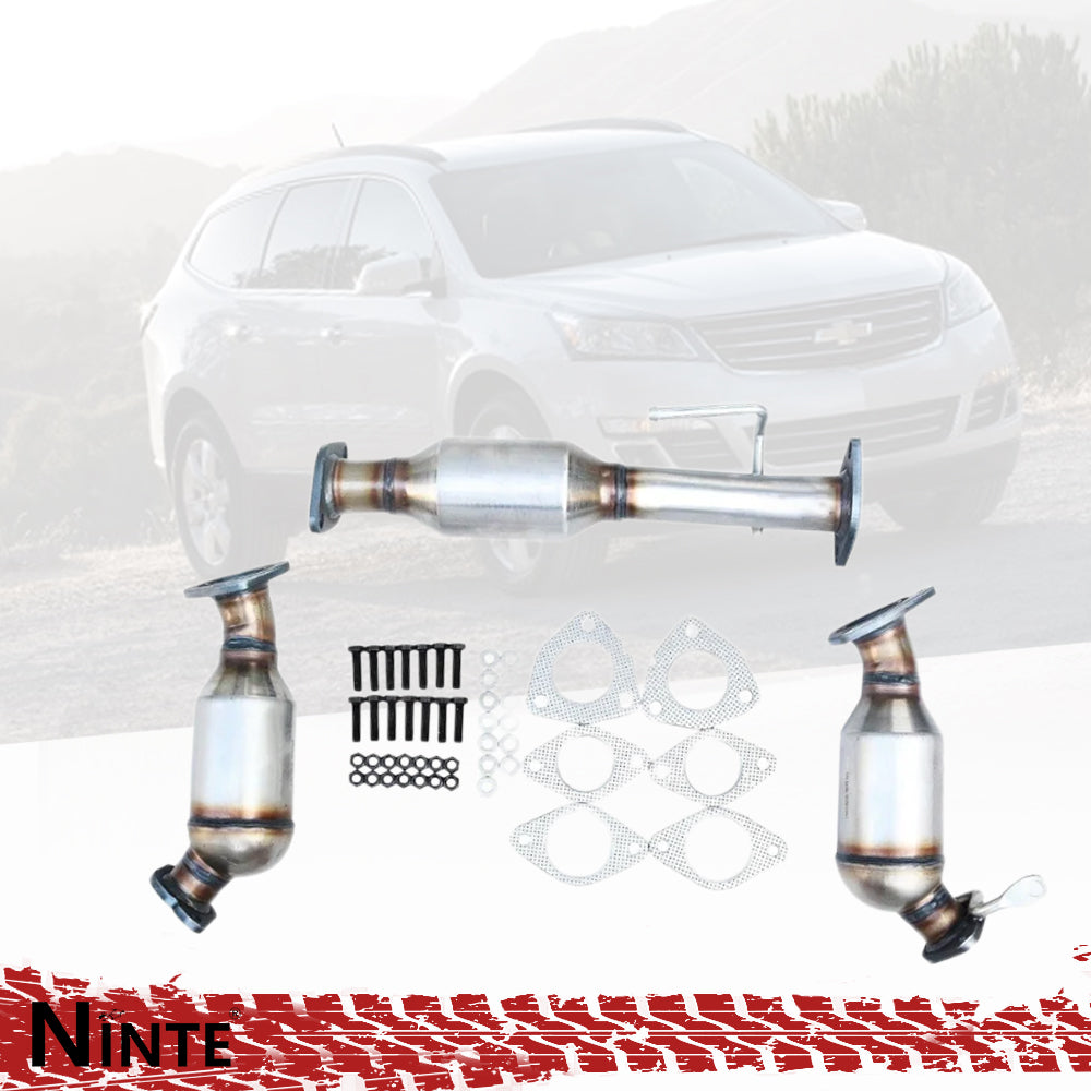 NINTE For 2009-2017 Chevy Traverse 2007-2017 GMC Acadia 3.6L Catalytic Converter EPA 3 PCS