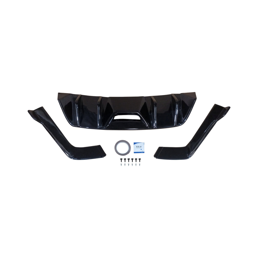 NINTE For 2015-2017 Ford Mustang Rear Diffuser Rear Bumper Lip HN Style