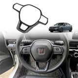 NINTE Steering Wheel Cover Trims For 2022 2023 2024 11th Honda Civic Interior Accessories Carbon Fiber