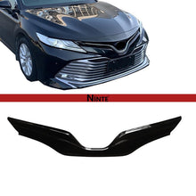 Cargar imagen en el visor de la galería, NINTE Front Center Grille Cover for Toyota Camry 2018 - 2023 2024 L LE XLE Gloss Black Coating Front Bumper Hood Trim - NINTE
