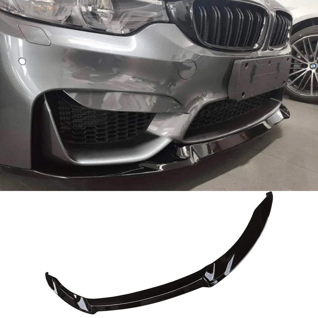 NINTE Front Bumper Lip Fits BMW F80 M3 F82 F83 M4 2015-2020 ABS Painted 1 Piece Style Front Lower Diffuser