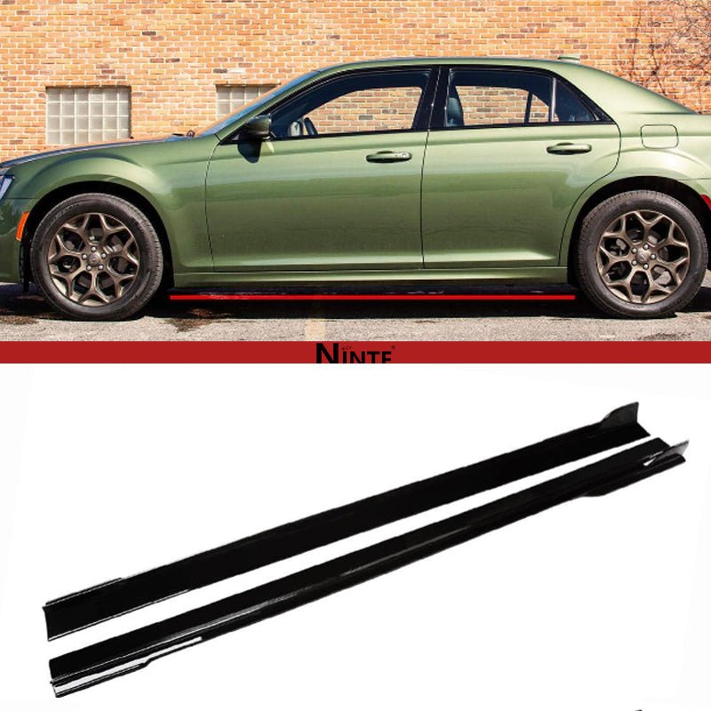 NINTE Side Skirts For 2011 - 2023 Chrysler 300 300C 300S Extention Lips Rocker Panel - NINTE