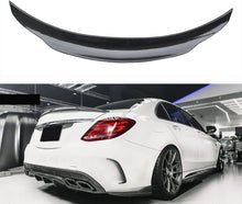 Cargar imagen en el visor de la galería, NINTE Rear Spoiler For 2015-2020 Mercedes Benz W205 C Class 4DR Sedan PSM Style Trunk Spoiler Wing