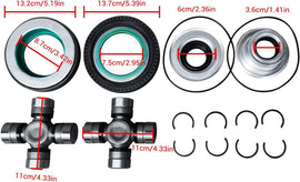 NINTE For 2005 - 2014 Ford F250 F350 Replace 2014835 Front Axle Wheel Knuckle Vacuum Seal Ki - NINTE