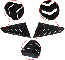 Load image into Gallery viewer, NINTE Window Louvers Guards Shades Fit for Ford Mustang 2024 2025 Gloss Black ABS Painted Protector Vent Covers Outside - NINTE