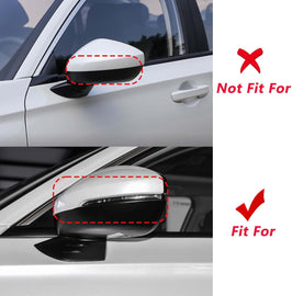 NINTE For 11th Honda Civic Car Accessories 2022 - 2025 Exterior Sport Door Side Rearview Mirror Guard Decoration Cover Trim - NINTE