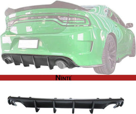 NINTE Rear Bumper For 2015-2018 Dodge Charger RT SE SXT GT 2015-2023 Charger SXT Rear Diffuser Lip