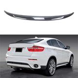 NINTE Rear Spoiler For 2015-2019 BMW F16 X6 F86 X6M ABS Carbon Fiber Look M50D Style Lift Gate Trunk Wing