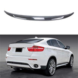 NINTE For 2015-2019 BMW F16 X6 F86 X6M Rear Spoiler ABS Carbon Fiber Look M50D Style Lift Gate Trunk Wing