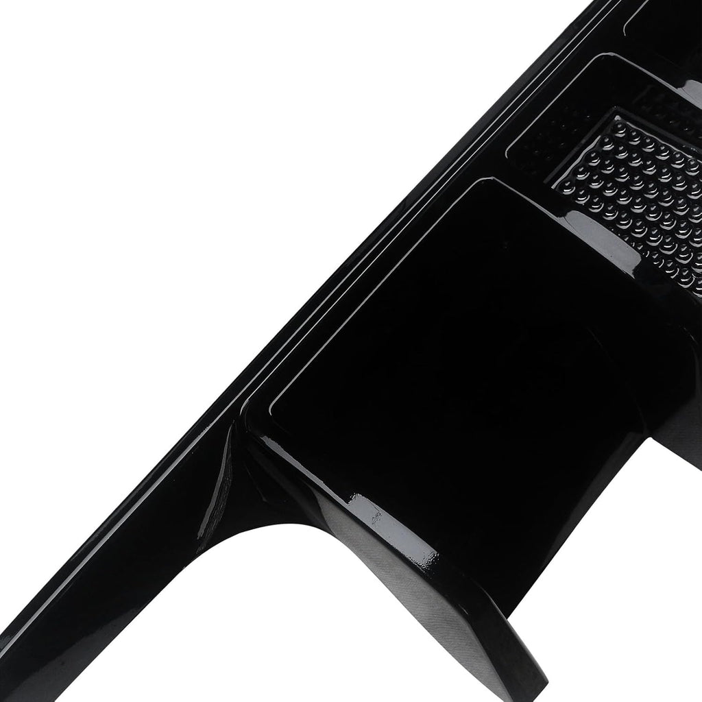 NINTE Rear Diffuser Lower Middle Lip for BMW F80 M3 F82/F83 M4 M Sport Bumper 2015 2016 2017 2018 2019 2020 ABS Painted Lower Bumper Lip with Light - NINTE