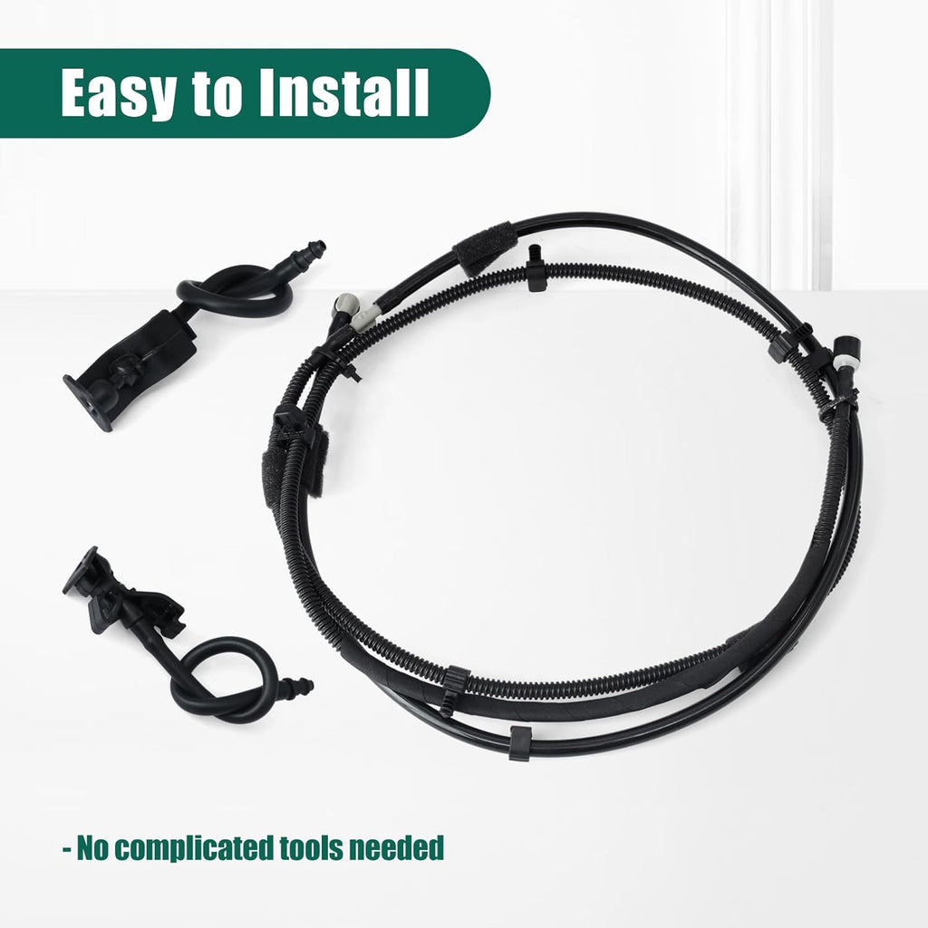 NINTE For Ford Explorer 2011 -2015 Windshield Washer Hose and Wiper Nozzle BB5Z-17A605-A AR3Z-17603-A - NINTE