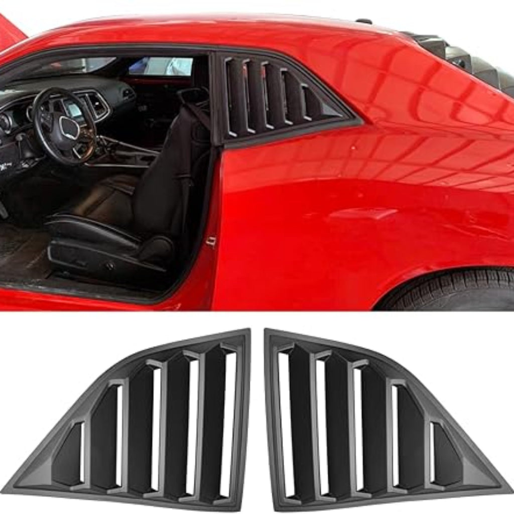 NINTE For 2008-2023 Dodge Challenger XE V2 Style Window Louver Window Scoops Louver Vent