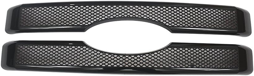 NINTE Grille Covers for 2011-2016 Ford F-250 F-350 F-450 F-550 Super Duty - ABS Front Bumper Hood Grill Cover - 4pcs（NOT the Replacement）