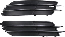 Load image into Gallery viewer, NINTE Front Bumper Fog Light Grille Inserts For Audi 2012-2015 A6 &amp; A6 Quattro | Replaces OEM 4G0807681 &amp; 4G0807682 Left &amp; Right Set Direct Clip-In Installation