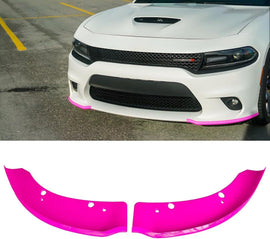 NINTE For 2015 - 2024 Dodge Charger SRT Scat Pack ABS Painted Front Bumper Lip Splitter Protector Pair - NINTE