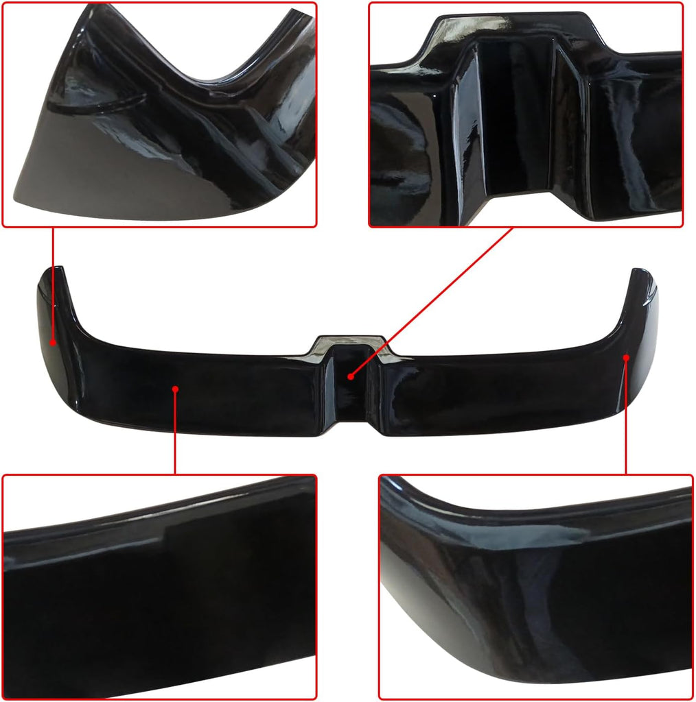 NINTE Rear Roof Spoiler Wing for 2014 - 2020 Golf 7 MK7 MK7.5 GTI GTD R ABS Gloss Black Painted Rear Window Roof Spoiler Window Visor Spoiler Wing - NINTE