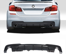 Load image into Gallery viewer, NINTE For 2011-2017 BMW 5-Series F10 F11 535d 535i Rear Diffuser M Sport MP Style Twin Outlet Rear Bumper Lip