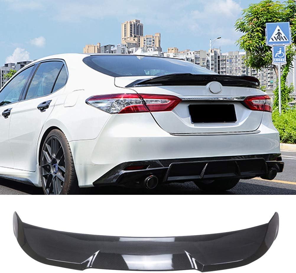 Rear Trunk Spoiler Compatible with 2018-2024 for TOYOTA Camry SE XSE * XLE * * * Fits for 18-24 Sedan (Carbon Fiber Pattern), High Rear Trunk Spoiler Compatible with 2018-2024 for TOYOTA Camry SE XSE * XLE * * * Fits for 18-24 Sedan (Carbon Fiber Pattern), High