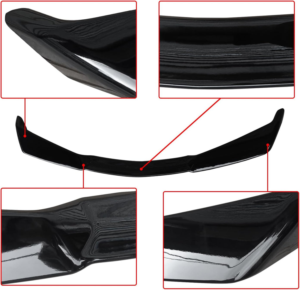 NINTE for C8 Corvette Rear Spoiler Fit for 2020-2025 Chevy Chevrolet Corvette C8 Enhanced Style Gloss Black ABS Painted Rear Trunk Spoiler Bodykit Rear Wing