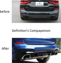 Charger l&#39;image dans la galerie, NINTE For 2018-2021 BMW G01 X3 M-Sport M40i ABS Rear Diffuser Rear Bumper Lip Gloss Black