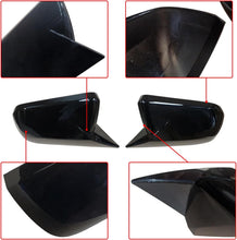 Laden Sie das Bild in den Galerie-Viewer, NINTE Tape - On Overlay Mirror Cover For Ford 2015 - 2024 Mustang GT/Ecoboost Mirror COVERS Without Turn Signal ABS Painted Gloss Black (NOT the Replacement) - NINTE