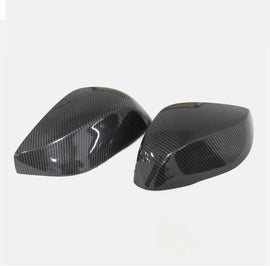 NINTE Real Carbon Fiber Mirror Caps For 2014 - 2024 Infiniti QX30 Q50S Q50 Q60 Q70 Tape - On Overlay View Mirror Covers Cap(NOT the Replacement) - NINTE