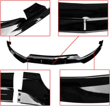 Cargar imagen en el visor de la galería, NINTE for W205 Front Lip for 2015-2018 Mercedes Benz C-Class W205 Sport ABS Painted Front Bumper Lip Splitter ABS Painted Chin W205 Extension Accessories