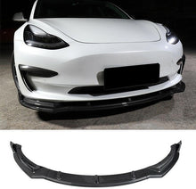 Load image into Gallery viewer, NINTE For 2017-2023 Tesla Model 3 Sedan Front Lip ABS 3 Pieces Front Chin Splitter