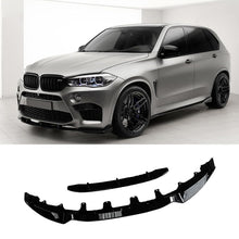 Laden Sie das Bild in den Galerie-Viewer, NINTE Front Lip For 2014-2018 BMW F15 X5 M-Sport 4pc ABS Front Lip Splitters