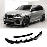 NINTE Front Lip for BMW F15 X5 M Sport 2014-2018 GT-Style Front Bumper Lip ABS Front Splitter Air Dam Spoiler Protector