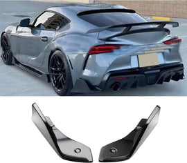 NINTE Rear Diffuser Lower Lip Splitters for 2020 - 2024 Toyota GR Supra A90 ABS AG Style Rear Bumper Side Corner Splitter Aprons Extensions - NINTE