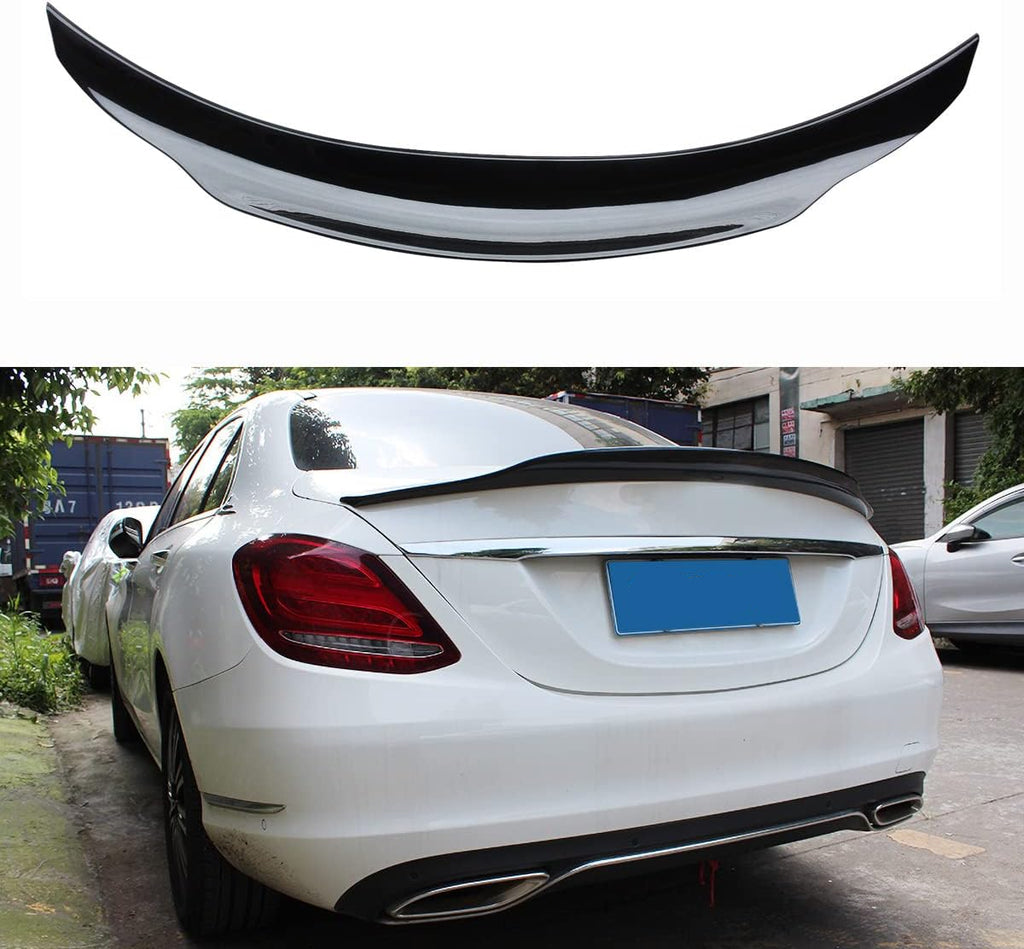 NINTE Rear Spoiler For 2015-2020 Mercedes Benz W205 C Class 4DR Sedan PSM Style Trunk Spoiler Wing