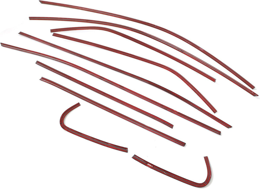 NINTE Chrome Delete Blackout Stainless Steel Overlays For 2025+ Toyota Camry Window Trim - NINTE